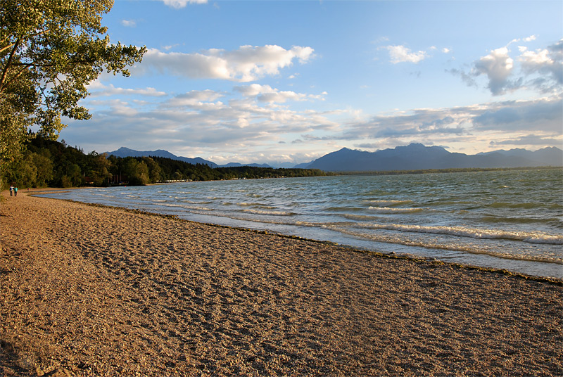 Strand, Bergpanorama